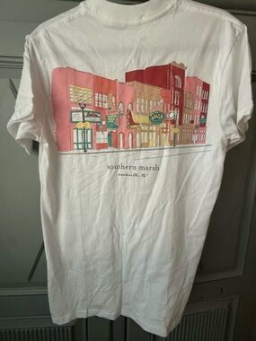 Southern Marsh White Nashville Graphic Pocket Tee - NWOT